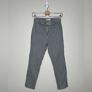 Hollister Gingham Check Pants in Black and White